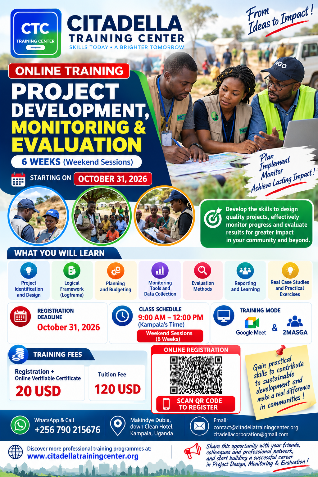 Project development -Monitoring & Evaluation