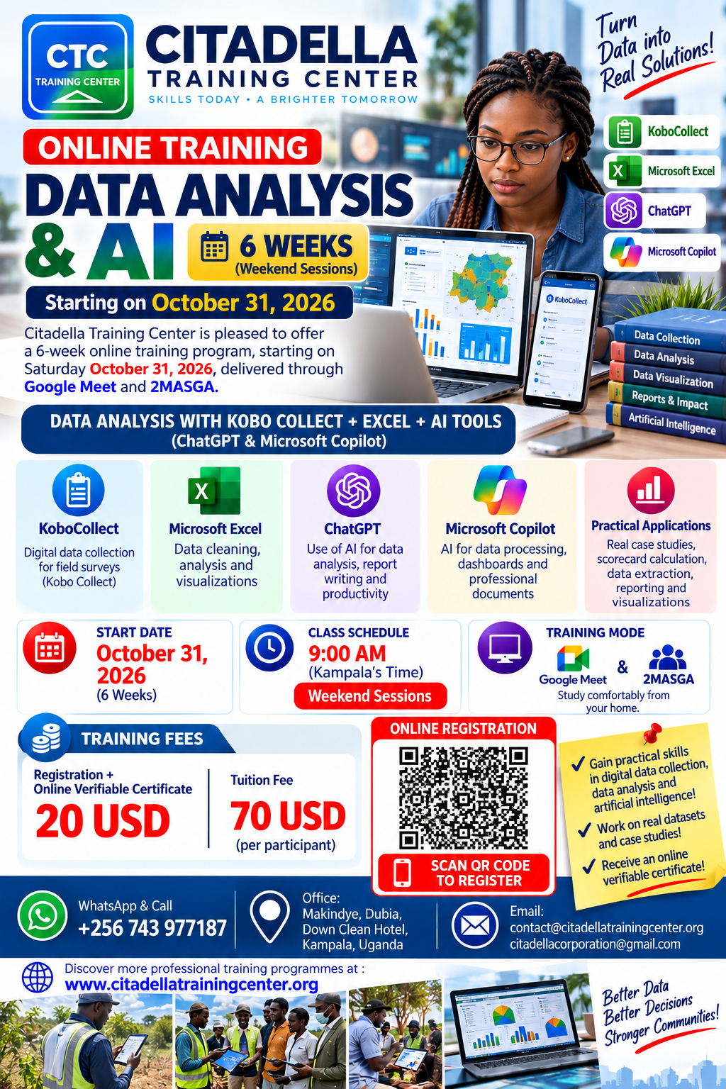 Data Analysis  & AI  training course