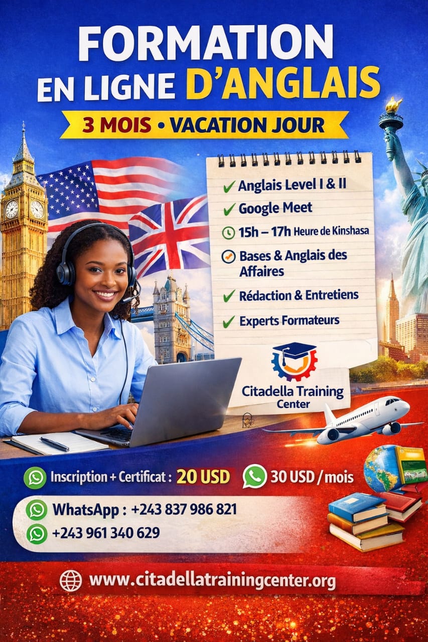 FORMATION EN LIGNE D’ANGLAIS – NOUVELLES SESSIONS