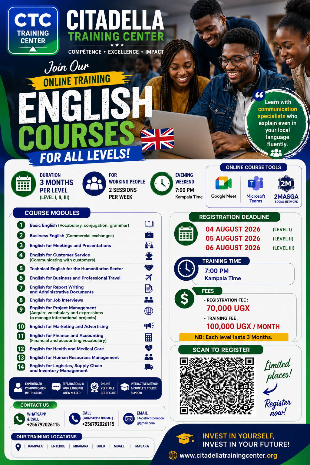 Online English course