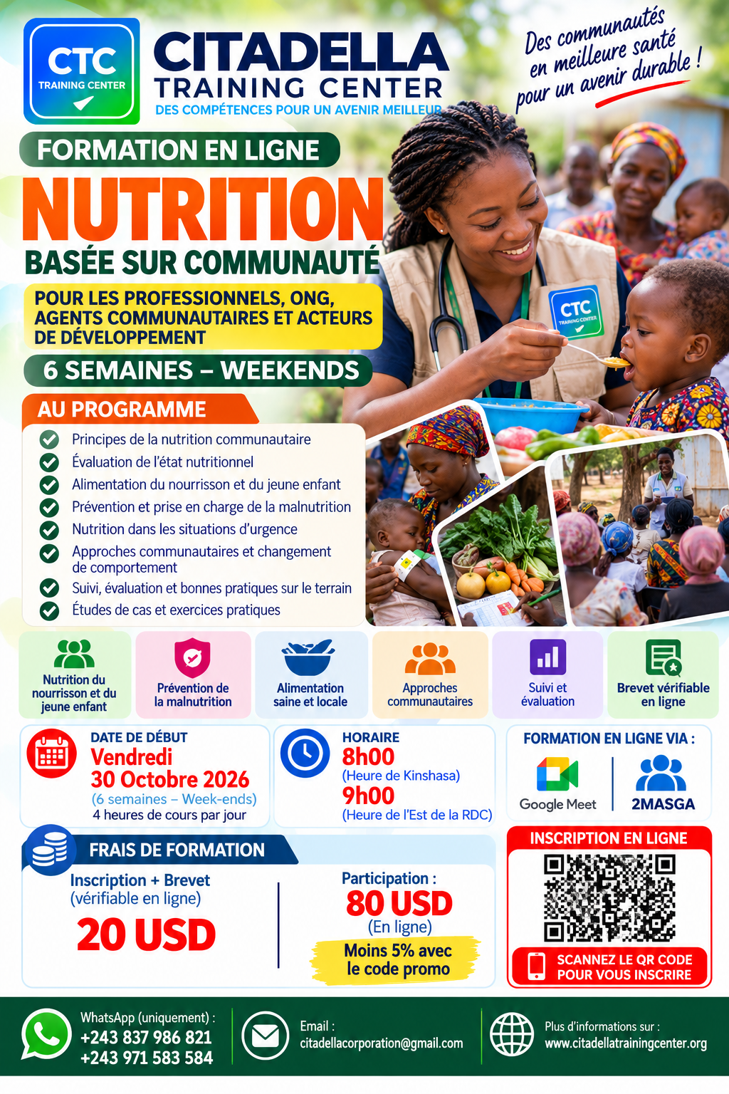Formation en ligne Nutrition communautaire basée sur la communauté