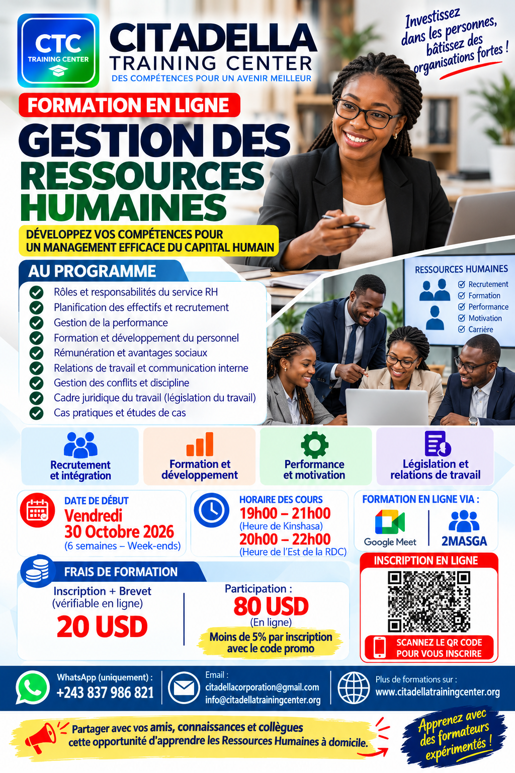 Formation en ligne en Ressources Humaines