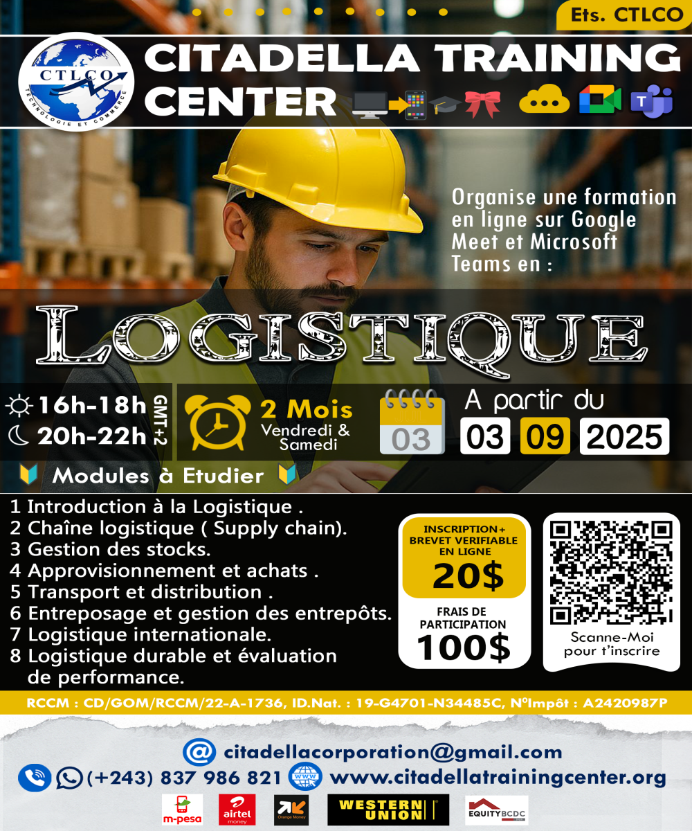 Formation sur la logistique
