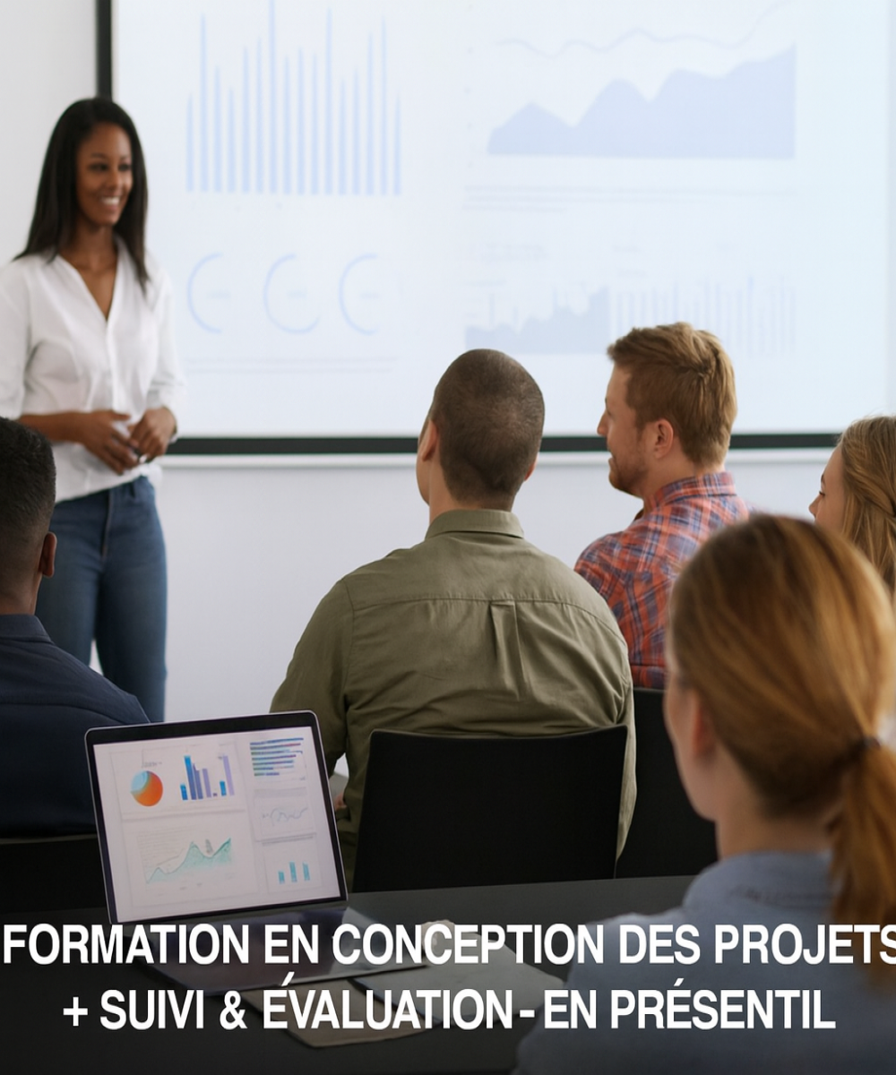 Formation en conception des projets+ Suivi & Evaluation en présentiel à Kinshasa